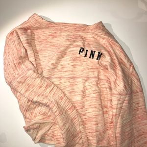 Pink sweatshirt cropped